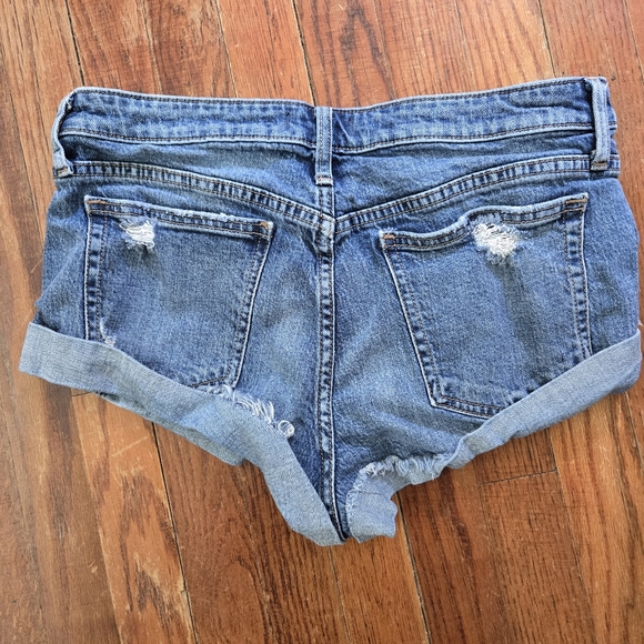 Silver Jeans Co Hello Shorty Shorts Denim Button Fly Boyfriend Distressed 28" - Picture 3 of 13